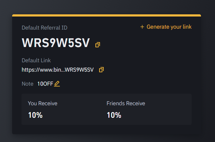 Binance discount code