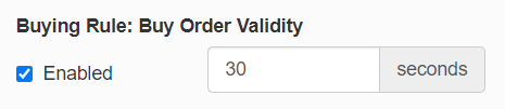 buying rule: buy order validity