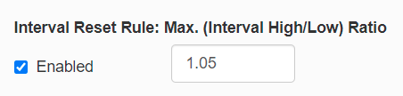 interval reset rule: max. (interval high/low) ratio