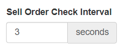 sell order check interval field
